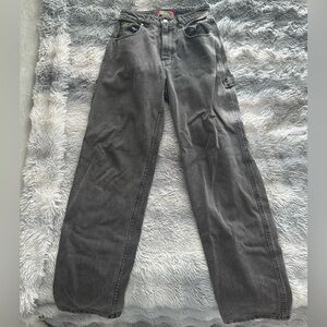 Gray Straight-Leg Baggy Carpenter Extra Long Empyre Streetwear Women’s Jeans